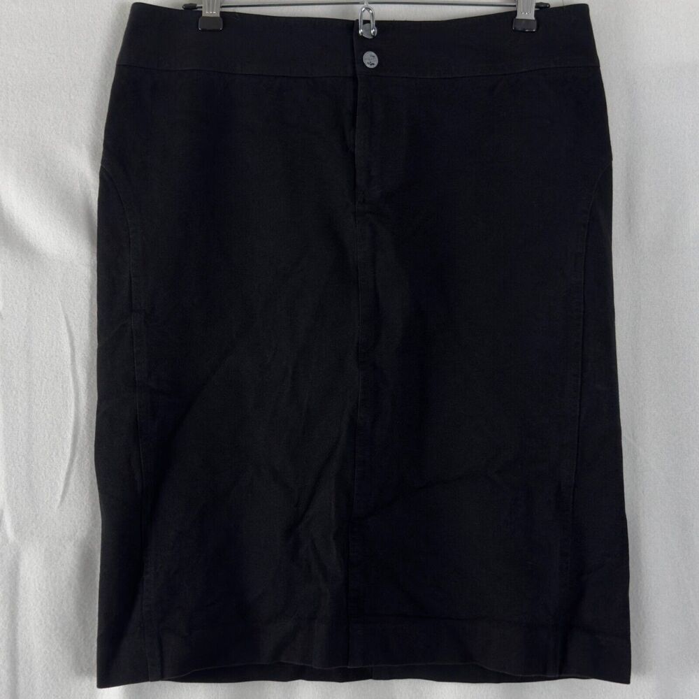 Ralph Lauren Black Label Sz 12 Knee Length Pencil Skirt Stretch Office Business